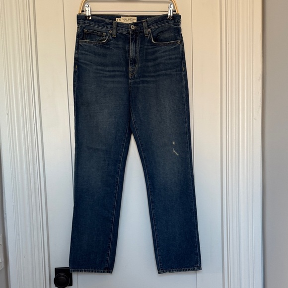 Nili Lotan Blue Straight Leg Jeans - Picture 2 of 8